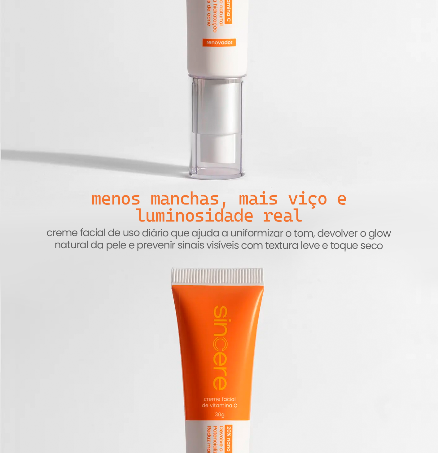 creme facial com 20% de vitamina C 30g