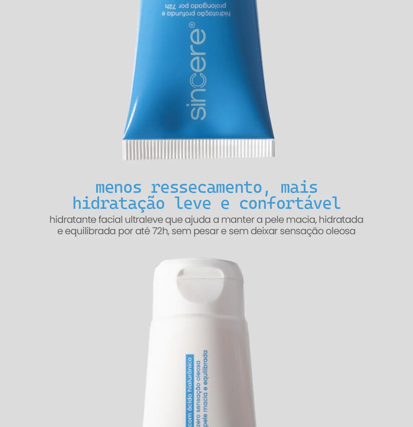hidratante facial ultraleve com ácido hialurônico 50g